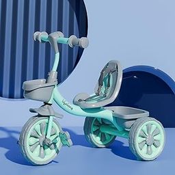Lifelong Trike Cycle for Kids Cycle 2-5 Years - Tricycles for Boy&Girl - Baby Cycle -Bicycle for Kids - Bike for Kids with 3 Eva Wheels, Bell & Basket for Toys -Durable Tricycle 30Kg Capacity (Green)-18