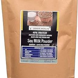 Green Wealth - SOYA Milk Powder - Vegan - Non GMO - 800 Grams Pack-image-22