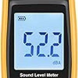 LCD Digital Sound Level Meter DB Meters 30-130dBA Noise Volume Measuring Tool Decibel Monitoring Tester with Max/Min/Data Hold Mode-20