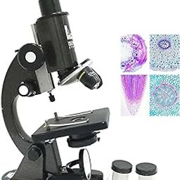 The LAB Solution Student Monocular Compound Microscope with 1000 Magnification & LED Lamp-27