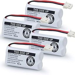 BAOBIAN BT162342 BT262342 Battery Compatible with for BT183342 BT283342 BT166342 BT266342 VTech CS6114 CS6419 CS6719 at&T EL52300 CL80111 Cordless Phone(Pack of 4)(Pack 0f 4)-6