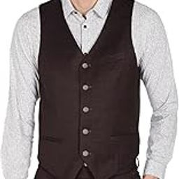 Men Burgundy Tailored Fit Solid Three Piece Suit-image-4