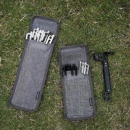 UJEAVETTE Ground Nail Storage Pouch Durable Tent Accessories for Tent Garden Camp Tarp 13.5cmx34cm-image-35