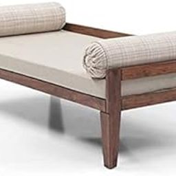 JH DECORE Solid Sheesham Wood Diwan Cot for Living Room | 3 Seater Diwan Bed for Drawing Room | Wooden Single Bed for Home Bedroom | Wooden Single Bed | Natural Finish-image-7