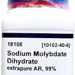SRL Sodium Molybdate Dihydrate extrapure AR, 99%, 100Gm, CAS: 10102-40-6, Molecular Formula: Na2MoO4.2H2O, Storage: Room Temperature, Shelf Life: 60 Months, for laboratory and industrial use-picture-25