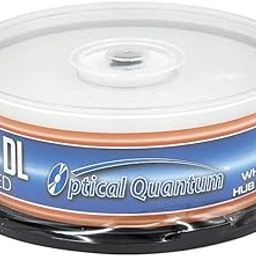 Optical Quantum OQBDRDL06WIPH-25 6X 50GB Inkjet Printable Blu-ray Double Layer Recordable Blank Media, 25-Disc Spindle - White-image-89