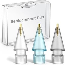 Delidigi 3 Pack Replacement Tips Compatible With Apple Pencil 1st & 2nd Gen, Pro & USB-C - No Wear Out Fine Point Precise Control Pen-Like Tips-28