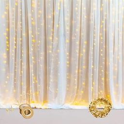 6 Pcs Net Curtain LED Decoration Light for Diwali, Christmas, Birthday, Wedding, Party, Home-32