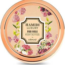 Hamidi Luxury Oud Rose Body Butter for Unisex, 250ml, All Skin Type-image-83