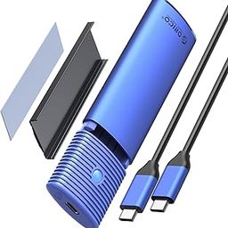 ORICO M.2 NVMe SATA SSD Enclosure Adapter Tool-Free, USB C 3.2 Gen 2 10Gbps NVME, 5Gbps NGFF SATA PCIe M-Key(B+M Key) 2230/2242/2260/2280, Aluminum External M2 Reader Support UASP Trim- PWDM2-BL-image-98