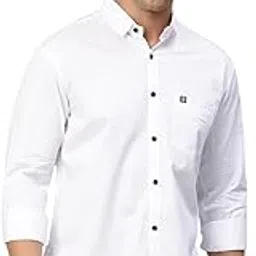 majestic man Comfort Slim Fit Solid Pure Cotton Casual Shirt-picture-14