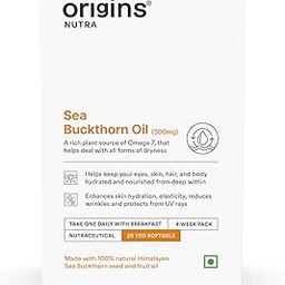Origins Nutra Sea Buckthorn Oil |Reduce Wrinkles & Pigmentation, Supports Skin Hydration & Elasticity | Sea Buckthorn Oil | GMP Certified | For Men & Women | 28 Capsules (Pack of 1)-25