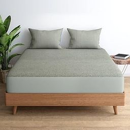Wakefit Waterproof Bamboo Mattress Protector | Anti-Bacterial Bed Cover, Hypoallergenic, Ultra Soft Fitted Cover - Iron Grey (78x72 Inch) - King-13