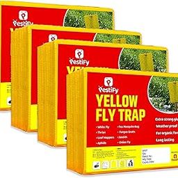 PestiFy A5 Yellow Sticky Trap for Insects Pack of 100 Sheets| for Garden & Agriculture to Control Whiteflies, Aphids, Thrips, Jassids| Fly Catcher Insect Catcher Glue Trap for 100% Results-image-37