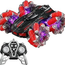 Eli & Chi 4 Wheel Drive Double Sided RC Stunt Toy Car: Drift Toy for Kids - Remote Control Racing, 360° Rotation, Rechargeable Battery-22