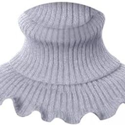 CALANDIS™ 2xWoman Winter Bib Pullover Collar Cover Neck Warmer Scarf Practical Cozy Grey | Clothing Shoes & Accessories | Womens Accessories | Scarves & Wraps-image-53