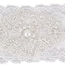 VELURA Charming Crystal Elastic Rhinestone Lace Bridal Wedding Prom Garter |1 x Chain|Garters| Wedding & Formal Occasion-image-17