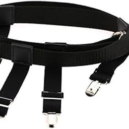Men S Women S Nylon Adjustable Harness Pants Suspender Garter Belt Metal Clips-image-70