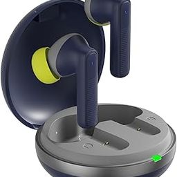 amazon basics TWS in-Ear Earbuds (AB-T17) with Fast Charging up to 70 Hours of Playtime | Dual 13mm Driver | IPX4 Water-Resistance | Bluetooth 5.3 | Charging Case with Mic | Touch Control (Blue)-3