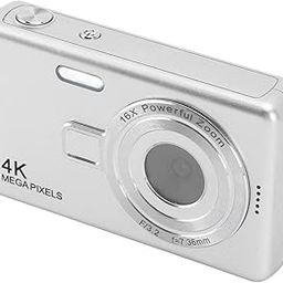 Digital Camera, 12MP 1080P Kids Camera, 16X Zoom Auto Focus, Compact Portable Small Point and Shoot Camera, for Kid Student Children Teen (Silver)-image-8