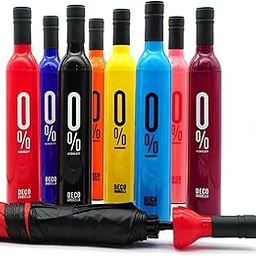Fashionable Wine Bottle Shape Umbrella with features of a transformer, this 30 cm Umbrella bottle in a designed bottle (Assorted Colour)-52