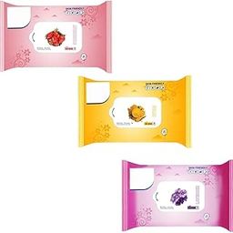 Facejewel Breathing Cleansing Moisturising & Soothing Strawberry, Lavender, Ubtan Wet Wipes (75 Wipes)-image-28