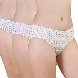 Women's Mid Rise Hipster Soft Skin (Inner-Elastic) Panty | Printed | Combo Pack of 3 | White Base | Available Sizes: S, M, L, XL, 2XL, 3XL, 4XL, 5XL-picture-34