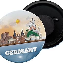 dhcrafts Fridge Magnet Blue Germany Glossy Finish Design Pack of 1 (58mm)-image-34