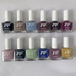 Set of 12 Nail Polish | Formula from USA | Non-toxic 18 Free | Vegan | Cruelty Free | Quick Drying | Chip Resistant | High Shine | Long-lasting | Star Safari 120ml-5