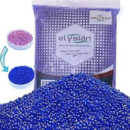Elysian 1kg Premium Blue Silica Gel Beads, Indicating Silica Gel Desiccant for Moisture Absorbing, Ideal for Camera Lenses, Flowers, Electronics & More-25