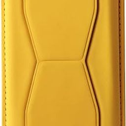 GadgetGear Mag-Safe Leather Wallet with Stand Pouch Magnetic Case Credit Card ID Holder Mobile in Compatible with Apple iPhone 12,13 and 14 Series (Yellow)-image-3