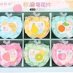 Glamezone 6 Pcs Apple shape Paper Soap in Plastic Box For Travel (6 x 3.33 g)-picture-31