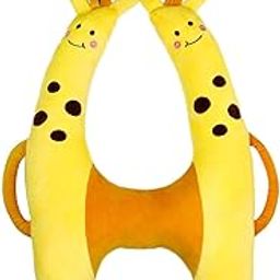 CALANDIS™ Car Back Seat Travel Pillow Cushion Adjustable Washable Soft Yellow | Travel Pillows | Travel Accessories-image-104