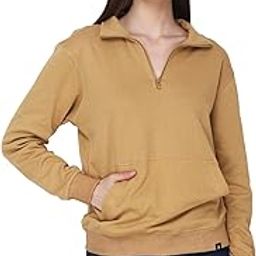 Women's Half Zipper Sweatshirt for Ladies and Girls-image-13