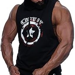 Mens Cotton, Skinny Fit Hooded Vest-image-50