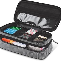 MILTON Fabric Health First Aid Kit Pouch Medicine Storage Bag Organiser Portable Survival For Home,Office,Travel,Car,Rescue Clinical,Outdoor Camping,Hiking (Grey,Pack Of 1)-18