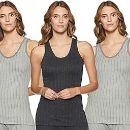 Women Premium Round Neck Sleeveless Upper Thermal - Pack of 3 (Multi-Coloured_75 cm)-image-49