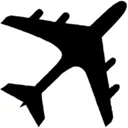 Simply Inked Airplane Temporary Tattoo, Designer Tattoo for Girls Boys Men Women waterproof Sticker Size: 2.5 X 4 inch 1pc. l Black l 2g-47
