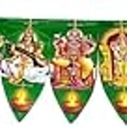 Artificial Garlands Door Toran/Door Hangings (Multi-Color) (Plastic Green Leaf), 10 CM-image-90