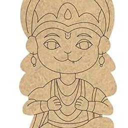 LASERIK® Little Hanuman pre-Marked MDF Cutout (6 in)-18