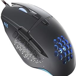 C303 Wired Mouse for Esports, 12800 DPI RGB Gaming Mouse with 6 Backlit Modes & 8 Macro Buttons, Lightweight PC Gaming Mice, Mouse Gamer for Laptop PC Mac Windows, Matte Black-image-74