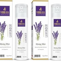 VIBRASA Divine Mist Lavender 100 ML Air Freshener Spray - (Pack Of 2) | Premium Air Freshener for Home and Mandir | Pure and Natural Fragrances for Worship and Meditation-image-92