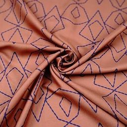 Soft Rayon Printed Fabric for Women’s Clothing | Unstitched Dress Material for Kurtis, Tops & Palazzos | 42 Inch Width – Colorful & Elegant Design | Color Reddish Brown | A11-image-90