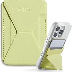 MOFT Magnetic Wallet Stand Compatible with iPhone 16/15/14/13/12 Series, Angle Adjustment & Magnetic Compatible MOVAS Phone Stand,Soft Avocado-16
