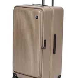 Black Gold Collection Jade Hard Top Trolley Bag, Durable PC Luggage with TSA Lock, 8,Wheel Spinner, Expandable Storage & Anti,Theft Zipper, Travel Suitcase in Peach, 28 Inch-image-21