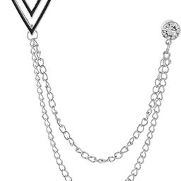 Meadawgs® Men's Brooch Suit Pin with Chains Alloy Chain Brooch Pin for Hat Coat Shirts Silver|Jewelry & Watches | Fashion Jewelry |1 Men's Suit Brooch-image-24