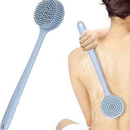 Mforall Silicone Back Scrubber Soft Bath Brush with long handle for Shower & Bath, Shower Brush, Body Brush BPA-Free (Pack Of, 1, count)-image-40