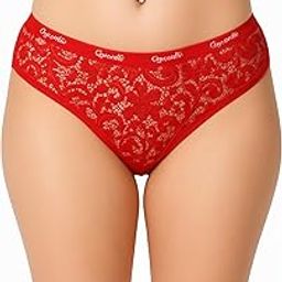 cymrite Soft Women's Cotton Net Panty Sexy Bikini Style Underwear with Lace Hipster Briefs Stretchable Skin Friendly Bikini Panties Girls Pack of 1-picture-43