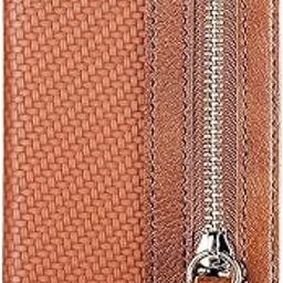 Multifunction Phone Wallet Card Holder, Leather Wallet Phone Card Case, Self Adhesive Sticky Kickstand Purse, Money/Card/Cash Organizer with Zipper Pocket (Pack of 1,Multicolor)-picture-8