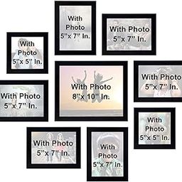 AJANTA ROYAL Personalized Photo Frames for Wall Décor (6-5x7-inch, 2-5x5-inch, 1-8x10-inch) (Personalized)-image-36
